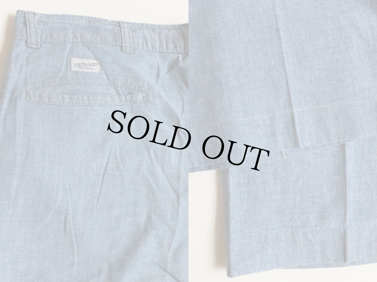 画像2: 80s USA製 WASHINGTON DEE CEE シャンブレーパンツ w36 (2)