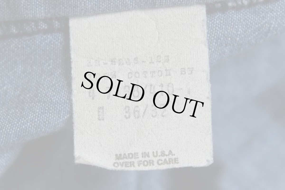 画像3: 80s USA製 WASHINGTON DEE CEE シャンブレーパンツ w36 (3)