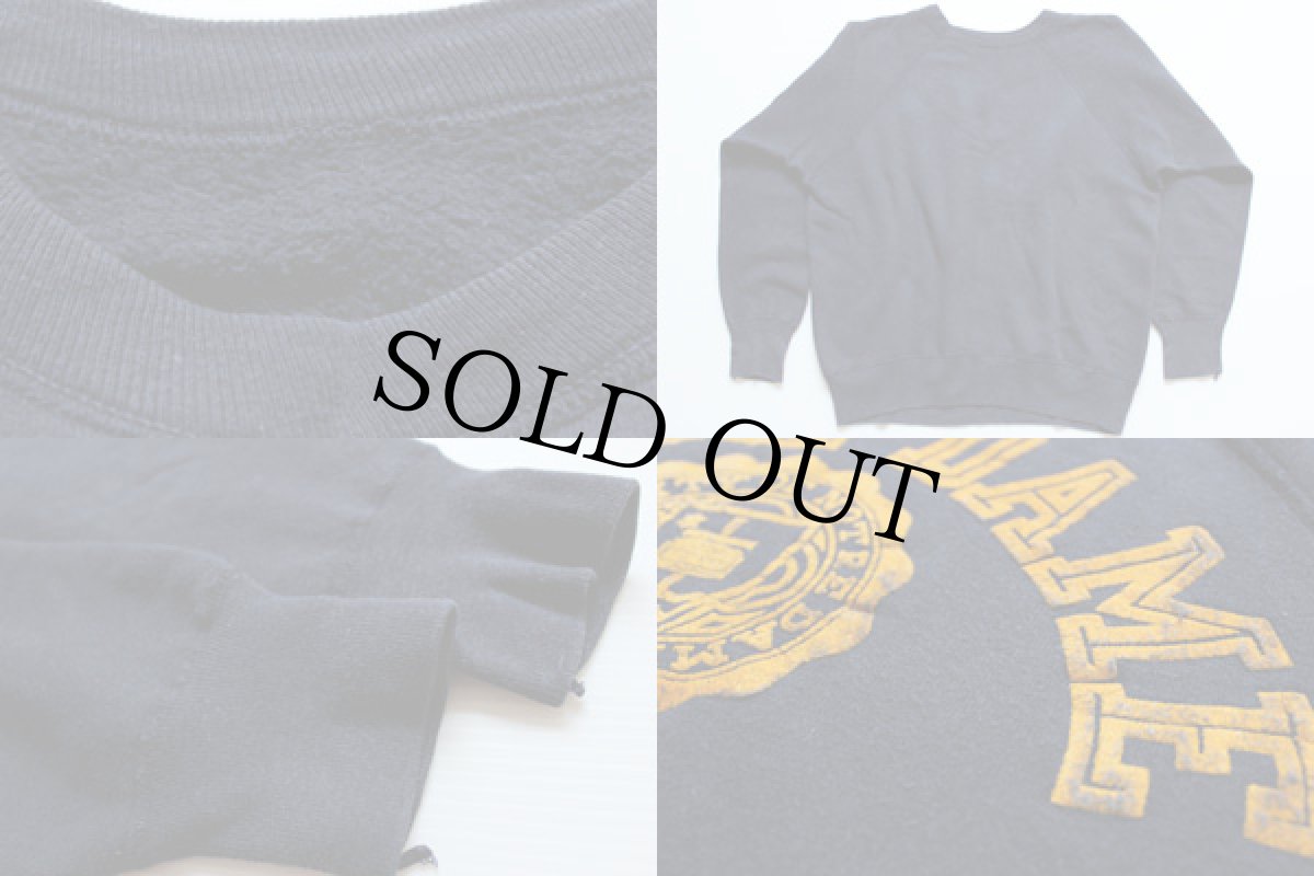 画像3: 60s NOTRE DAME フロッキープリント スウェット 紺 (3)