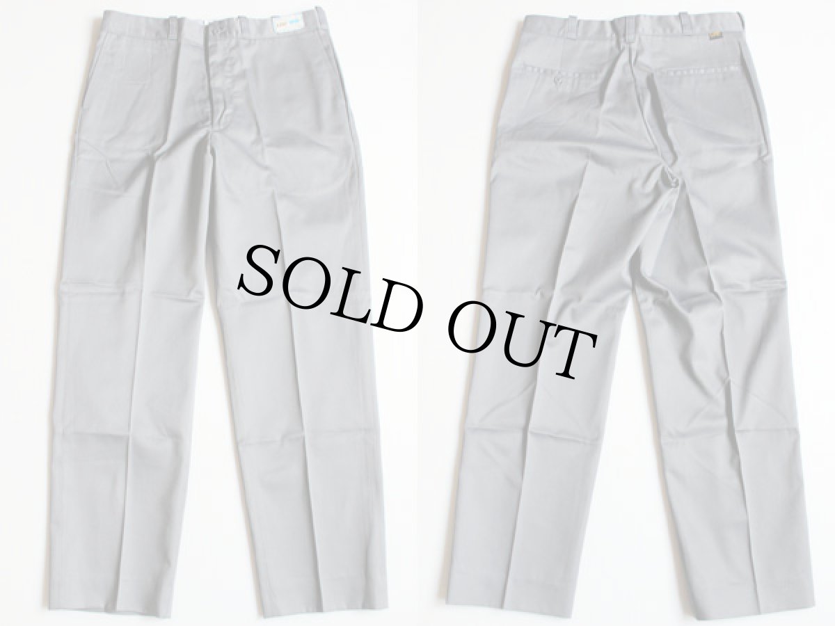 画像2: デッドストック★70s USA製 Leeリー CHETOPA TWILL ワークパンツ グレー w34 (2)