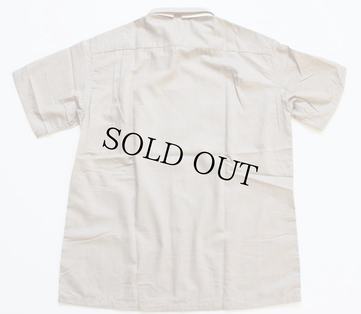 画像2: デッドストック★60s Penneys TOWNCRAFT 無地 半袖 シャツ M (2)