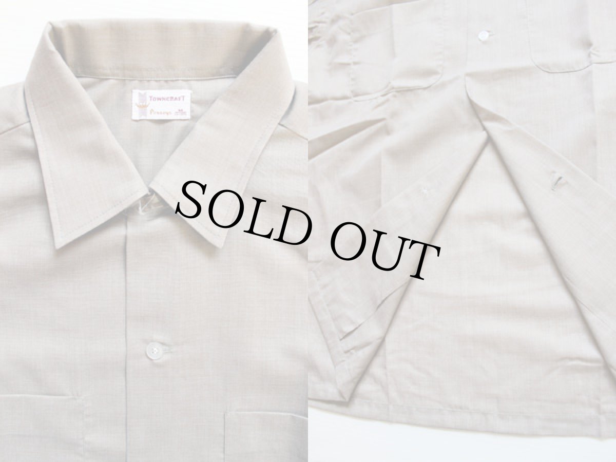 画像3: デッドストック★60s Penneys TOWNCRAFT 無地 半袖 シャツ M (3)