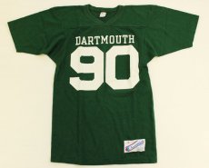 画像2: 80s USA製 Championチャンピオン DARTMOUTH 90 ナンバリング フットボールTシャツ 緑 S (2)