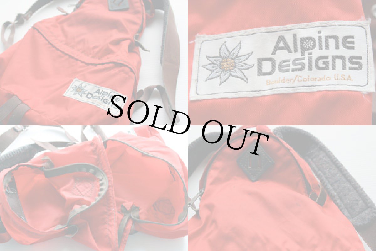 画像3: 70s Alpine Designs アルパインデザイン 2気筒 デイパック 赤★リュックサック (3)