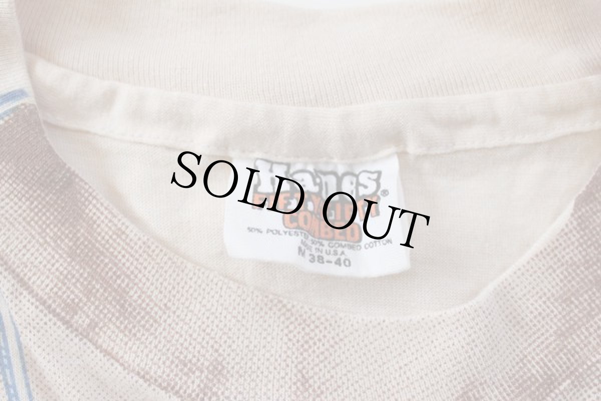 画像3: 80s USA製 Hanes LIFEGUARD 騙し絵 Tシャツ M (3)