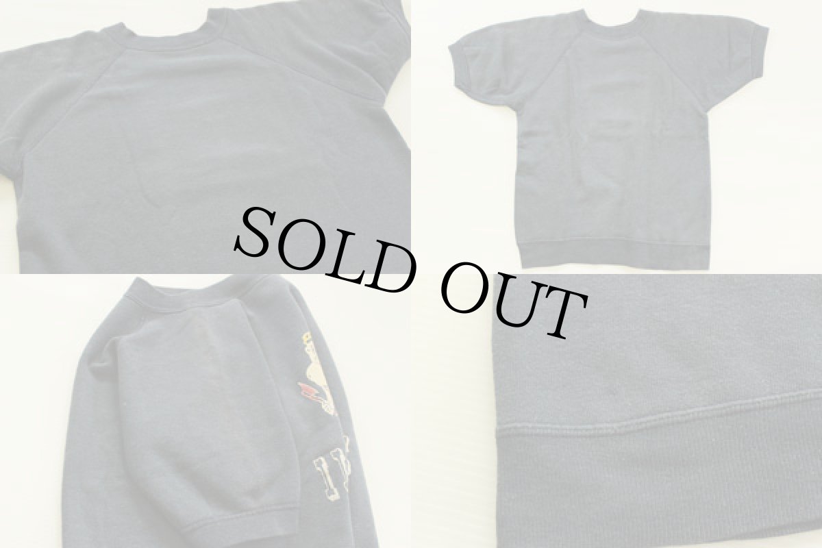 画像3: 60s ILLINOIS カラーフロッキープリント 半袖スウェット 紺 (3)