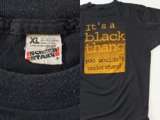 画像3: 80s USA製 BLACK THANG Tシャツ 黒 XL (3)