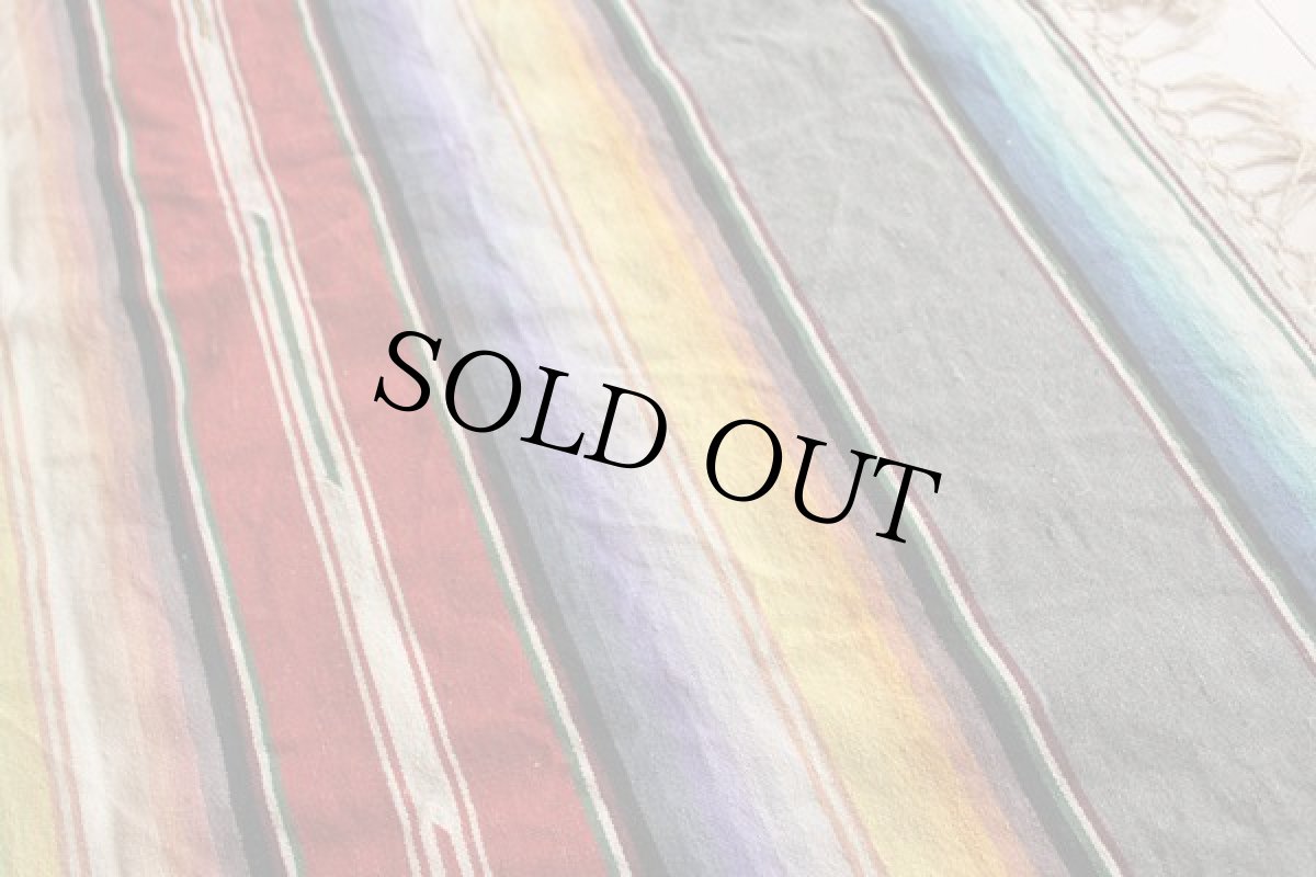 画像3: ビンテージ メキシカンラグ サラペ 大判 (3)