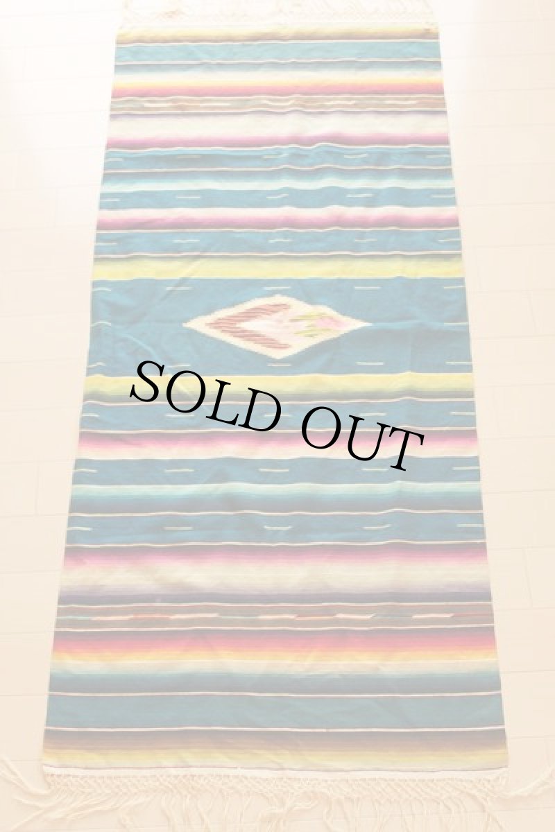 画像2: ビンテージ メキシカンラグ サラペ (2)