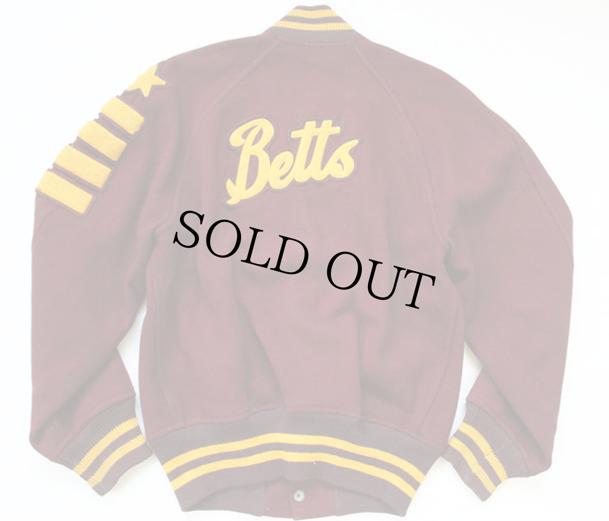 画像2: 50s Hatchers パッチ付き メルトン ウール スタジャン (2)