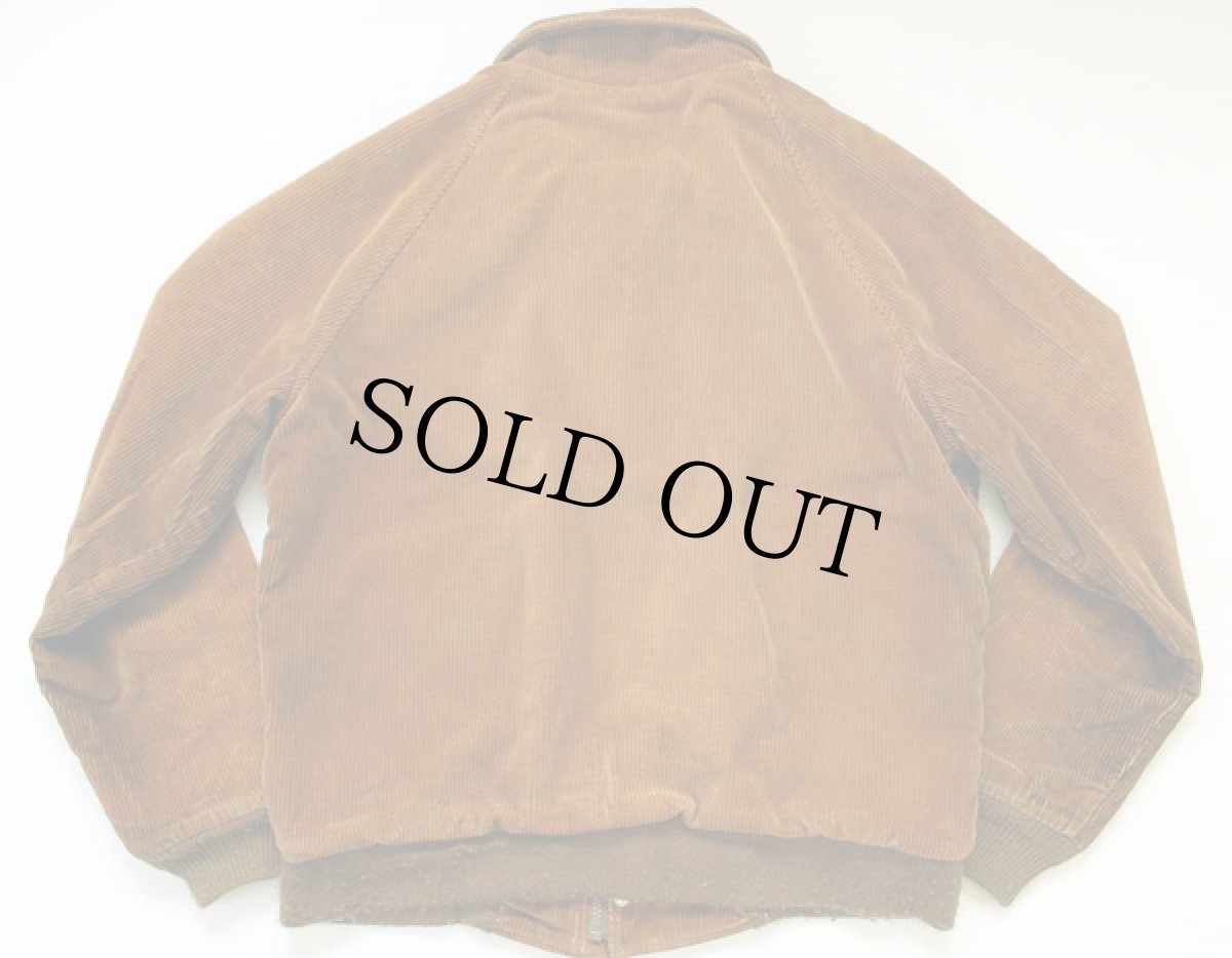 画像2: 80s USA製 Levi'sリーバイス ウールライナー コーデュロイジャケット 茶 M (2)