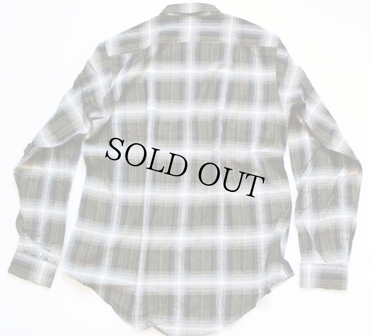 画像2: デッドストック★60s オーストリア製 Shapely オンブレチェック レーヨンシャツ (2)