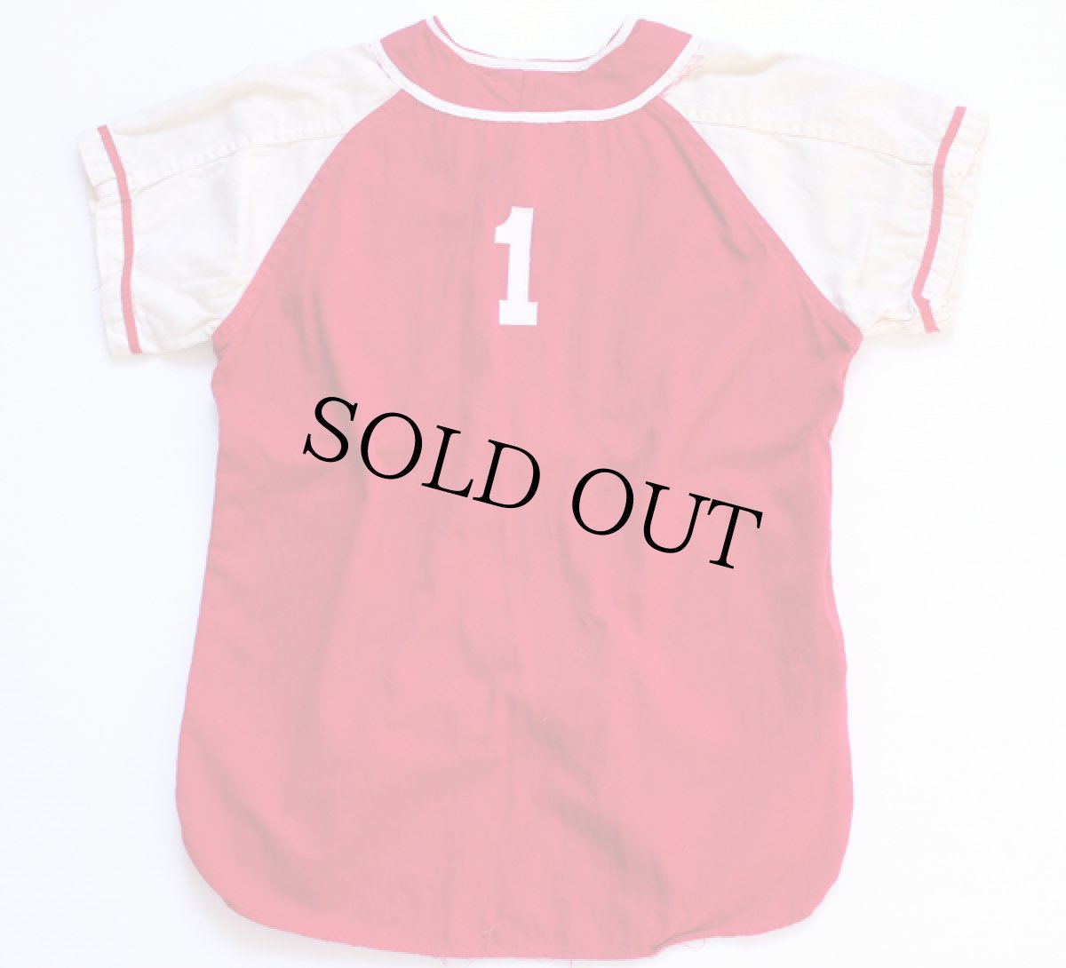 画像2: 50s Russell Southernラッセルサウザン ベースボールシャツ 赤 S (2)