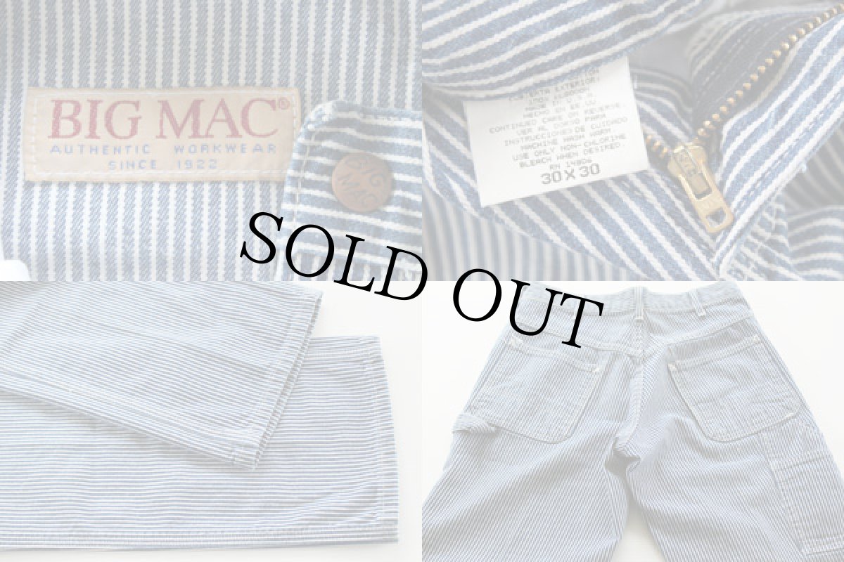 画像3: 80s USA製 BIGMACビッグマック ヒッコリー ペインターパンツ w30 	 (3)