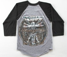 画像1: 80s USA製 TRIUMPHトライアンフ WORLD TOUR 1985 七分袖 ラグラン バンドTシャツ S (1)