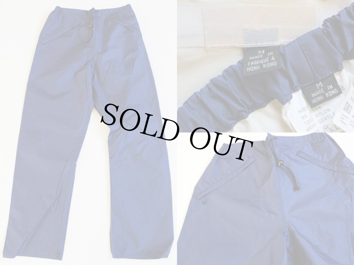 画像3: 90s patagoniaパタゴニア ナイロン レインコート&パンツ セットアップ 紺 M★パーカー (3)