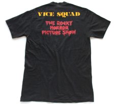 画像1: 80s USA製 Hanes THE ROCKY HORROR PICTURE SHOW コットン ポケットTシャツ 黒 L (1)