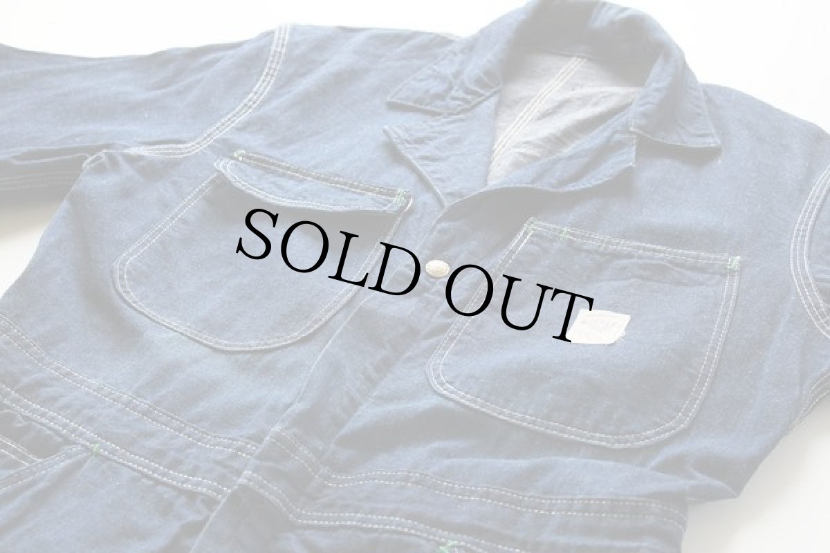 画像2: 80s POINTERポインター デニム オールインワン★つなぎ (2)