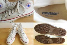 画像3: 90s USA製 CONVERSEコンバース ALL STARオールスター HI 白 8 (3)