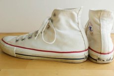 画像2: 90s USA製 CONVERSEコンバース ALL STARオールスター HI 白 8 (2)