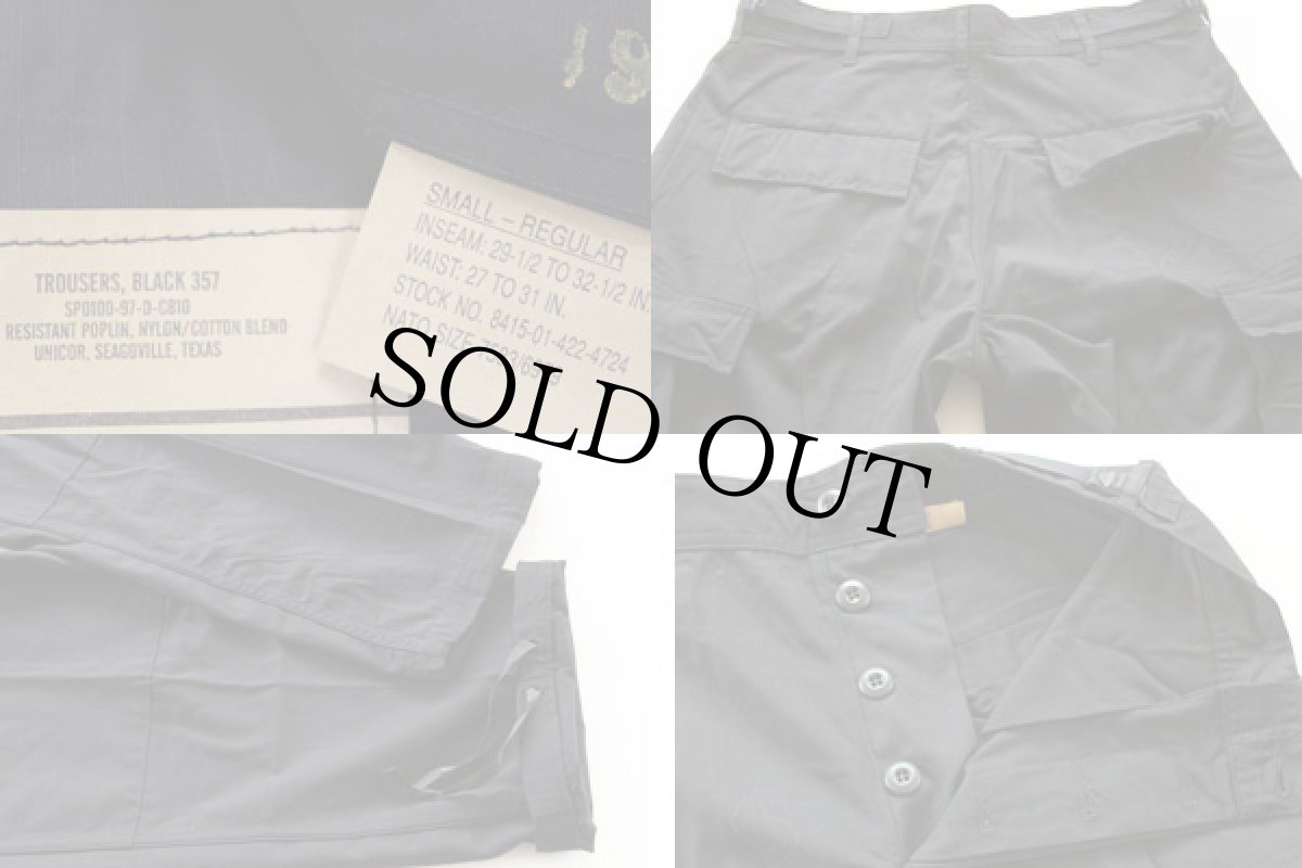 画像3: デッドストック★90s 米軍 BLACK 357 カーゴパンツ S-R (3)