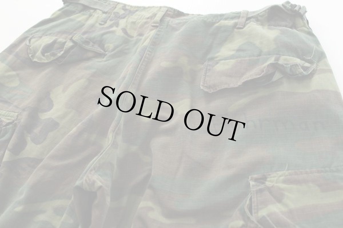 画像2: 60s 米軍 U.S.ARMY ERDL グリーンリーフカモ ジャングルファティーグパンツ M-S (2)