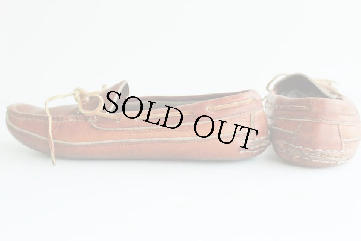 画像2: GOKEYSゴーキー モカシン レザーシューズ 茶 (2)