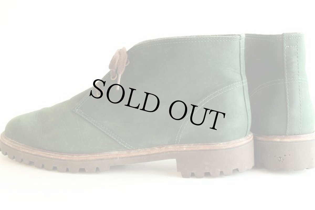 画像2: 90s USA製 ポロ ラルフローレン SPORTSMAN ヌバックレザー チャッカブーツ 緑 9D (2)