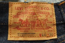 画像3: 70s USA製 Levi'sリーバイス 501 シングル 66前期 デニムパンツ W44 L30★特大 (3)