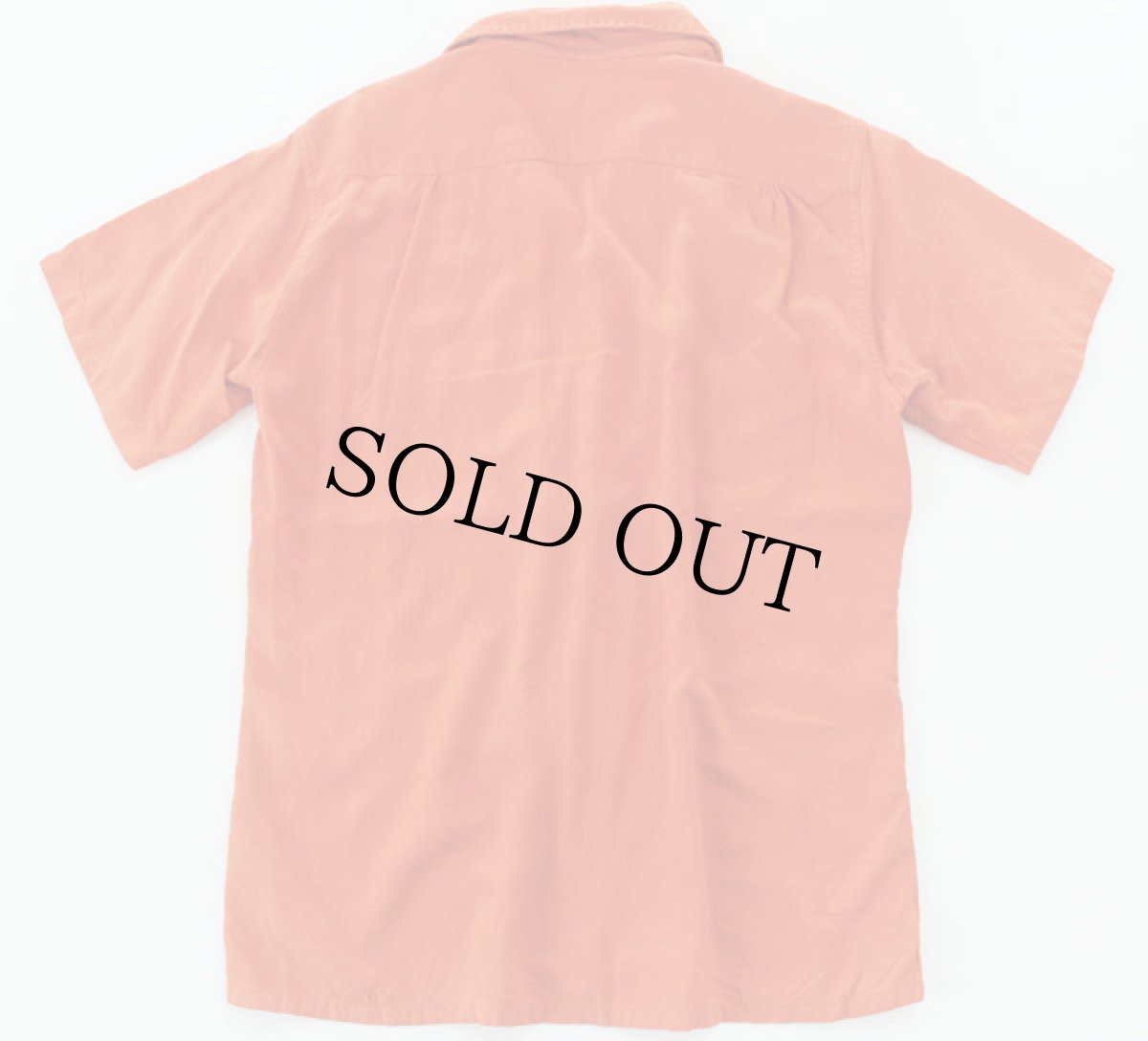 画像2: 50s Manhattan 半袖 レーヨンシャツ オレンジ S (2)