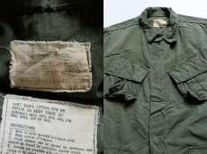 画像3: 60s 米軍 U.S.ARMY ジャングルファティーグジャケット ノンリップ カスタム M (3)