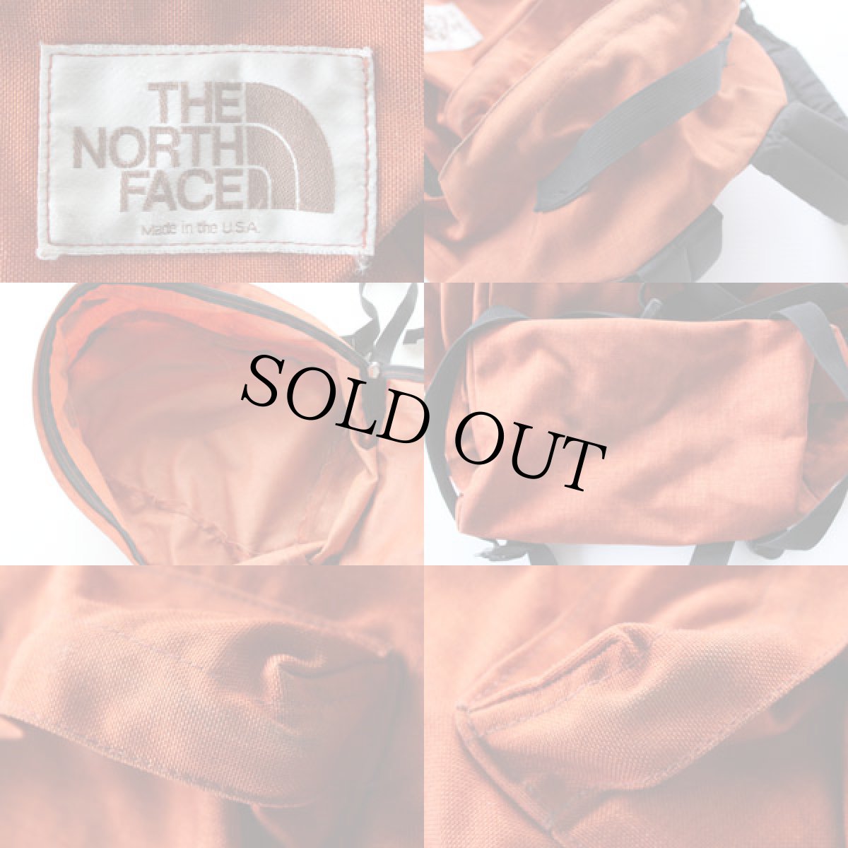 画像3: 80s USA製 THE NORTH FACEノースフェイス 茶タグ デイパック 橙★リュックサック (3)