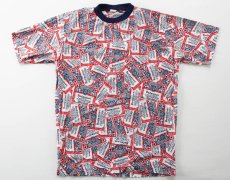 画像2: 70s Budweiserバドワイザー 総柄 染み込みプリント Tシャツ (2)