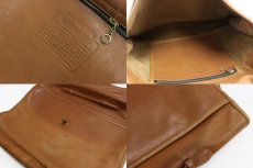 画像3: USA製 COACH オールドコーチ レザーショルダーバッグ 茶★ブリーフ (3)