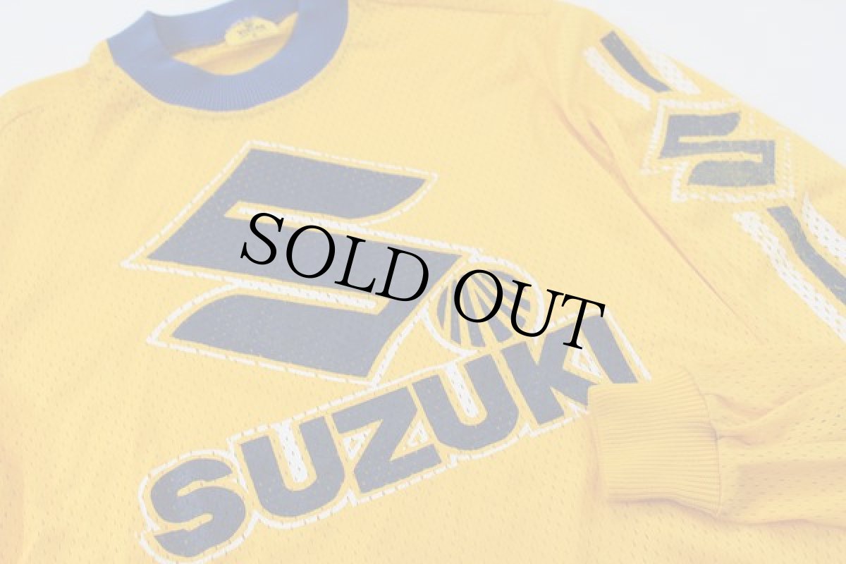 画像2: 70s USA製 Viking SUZUKIスズキ モトクロス メッシュジャージ S (2)