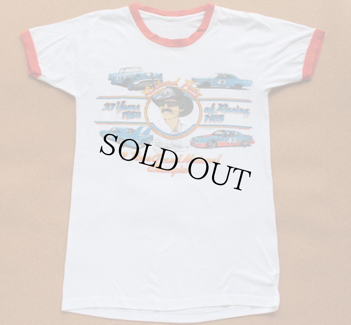 画像2: 80s RICHARD PETTY リンガーTシャツ (2)