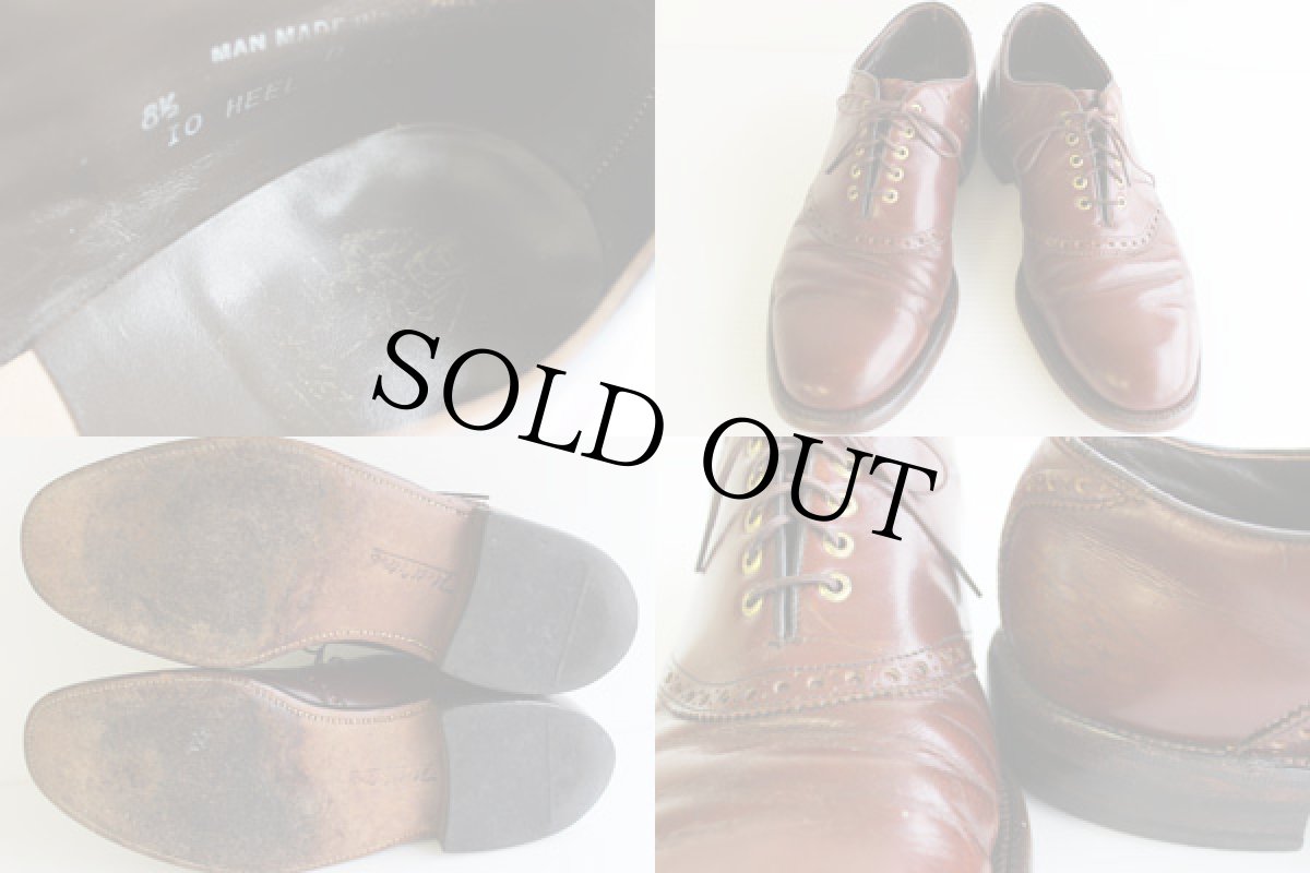 画像3: NETTLETON サドルシューズ 8.5 D★レザーシューズ 革靴 (3)