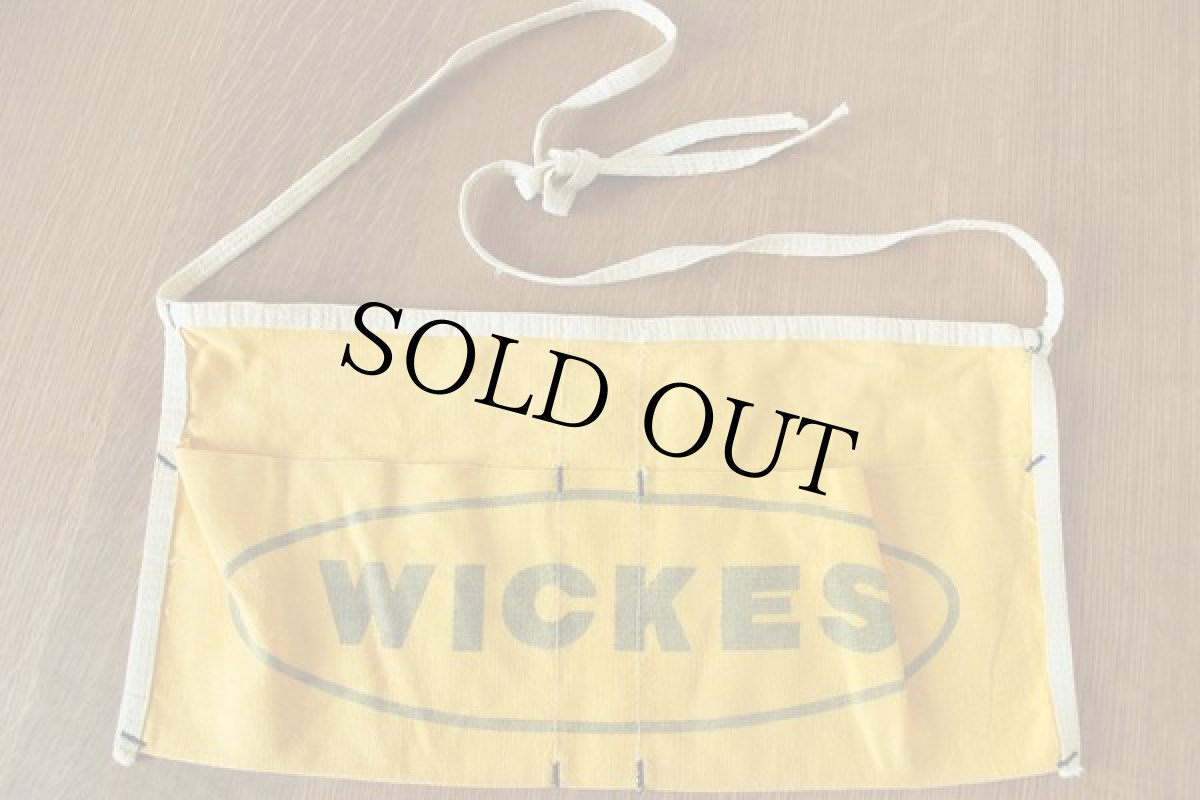 画像2: ビンテージ WICKES キャンバス ワークエプロン 黄 (2)