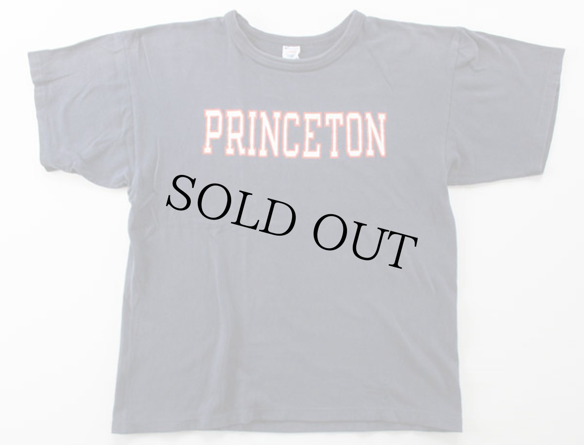 画像2: 80s USA製 Championチャンピオン PRINCETON コットンTシャツ 紺 L (2)