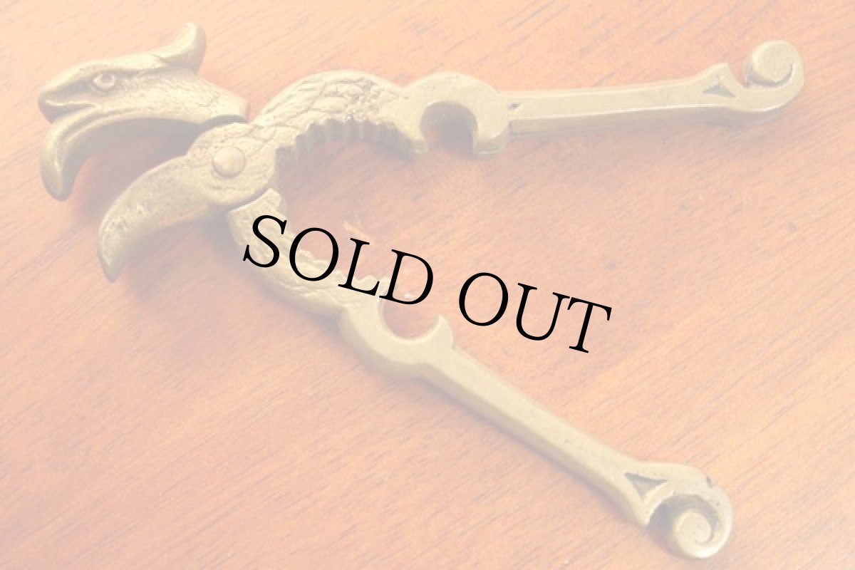 画像2: アンティーク イーグル ブラス ペンチ (2)