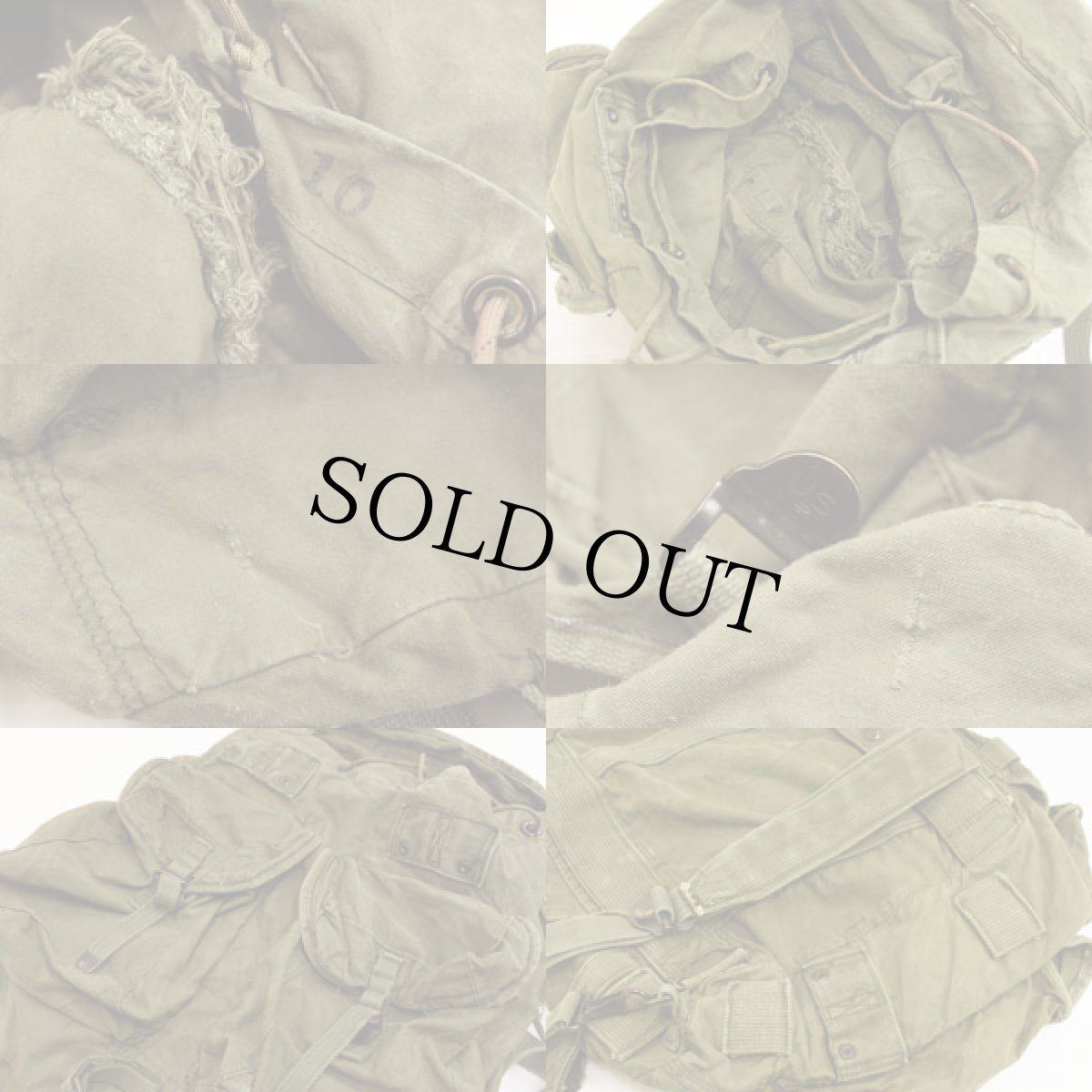 画像3: 60s 米軍 アービンバッグ★リュックサック (3)