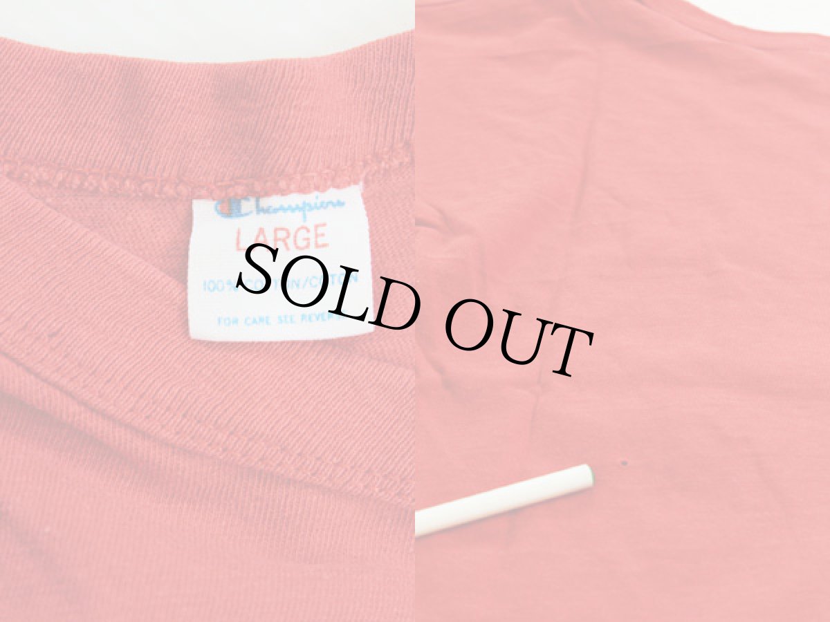 画像3: 80s USA製 Championチャンピオン FALCONS アメフト コットンTシャツ 赤 L (3)