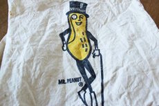 画像2: ビンテージ MR.PEANUT ミスターピーナッツ キャンバスバッグ (2)