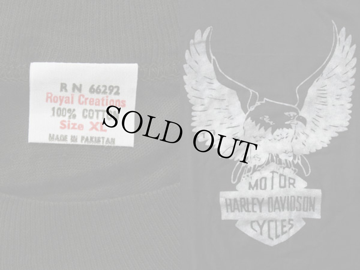 画像3: デッドストック★80s HARLEY-DAVIDSONハーレー ダビッドソン コットンTシャツ XL★パキ綿 (3)