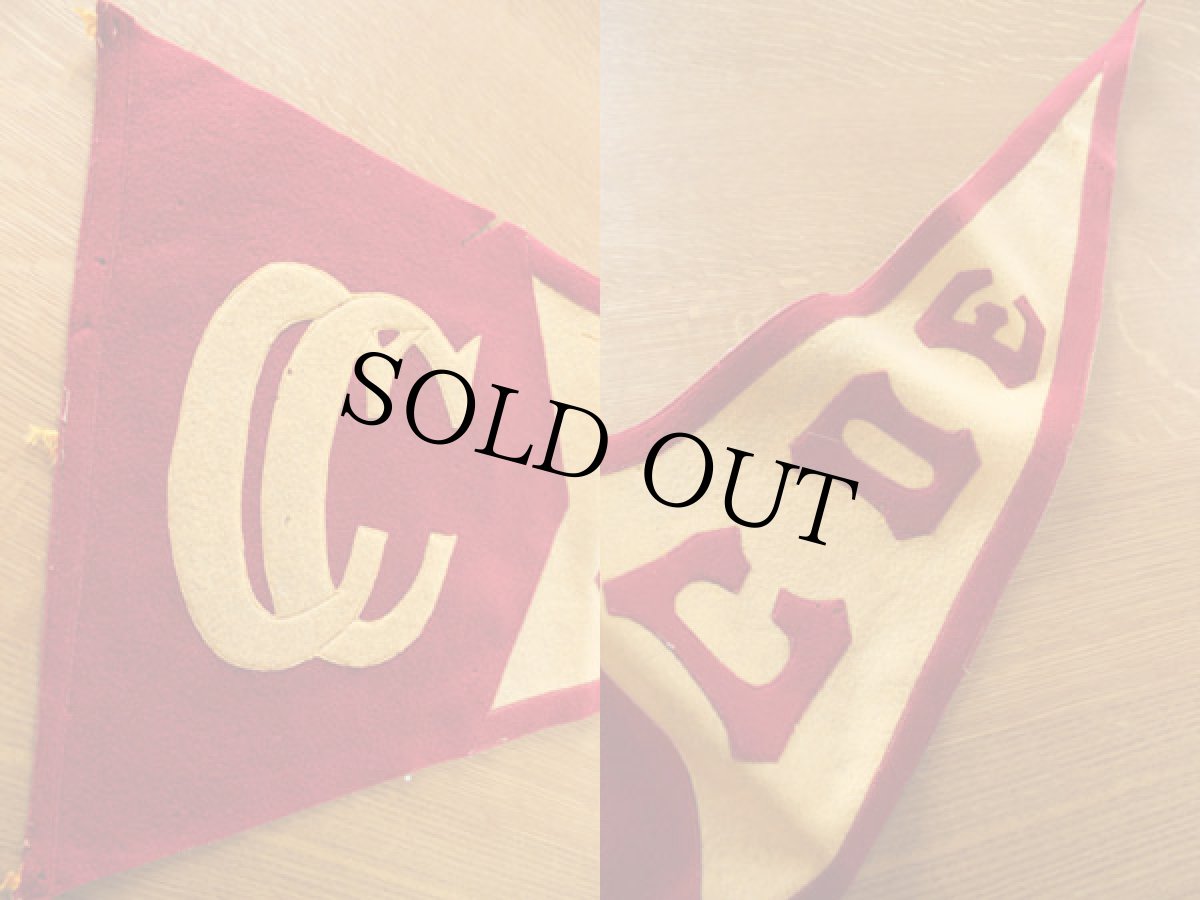 画像3: ビンテージ CC COE フェルトペナント (3)