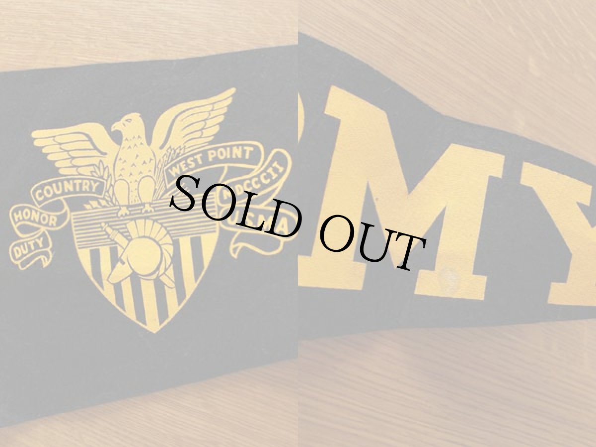 画像3: ビンテージ ARMY U.S.M.A. WEST POINT フェルトペナント★米軍 (3)