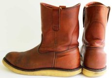 画像2: 80s USA製 REDWINGレッドウイング 866 犬タグ アイリッシュセッター ペコスブーツ 赤茶 9C (2)