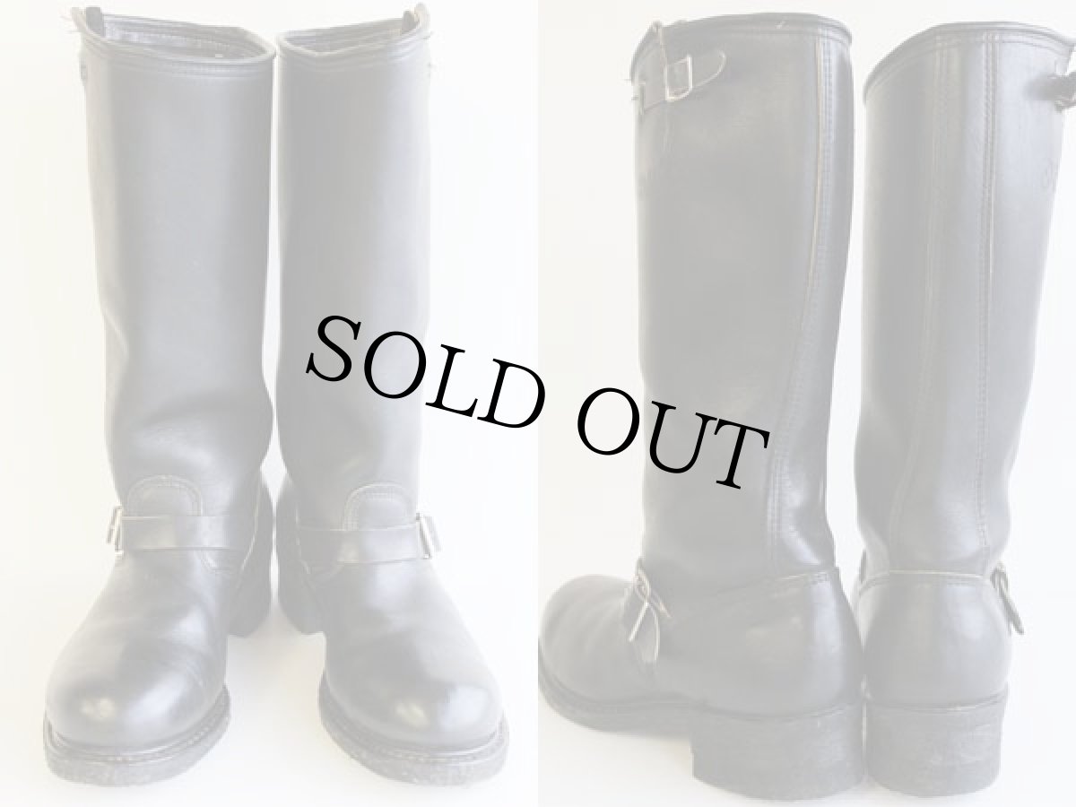 画像2: 80s USA製 BIKE BOOTS PT83 エンジニアブーツ 黒 9.5R (2)