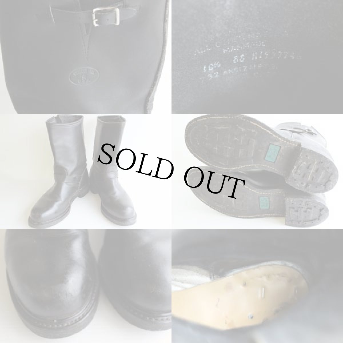 画像3: 90s USA製 PT91 エンジニアブーツ 黒 10.5 (3)