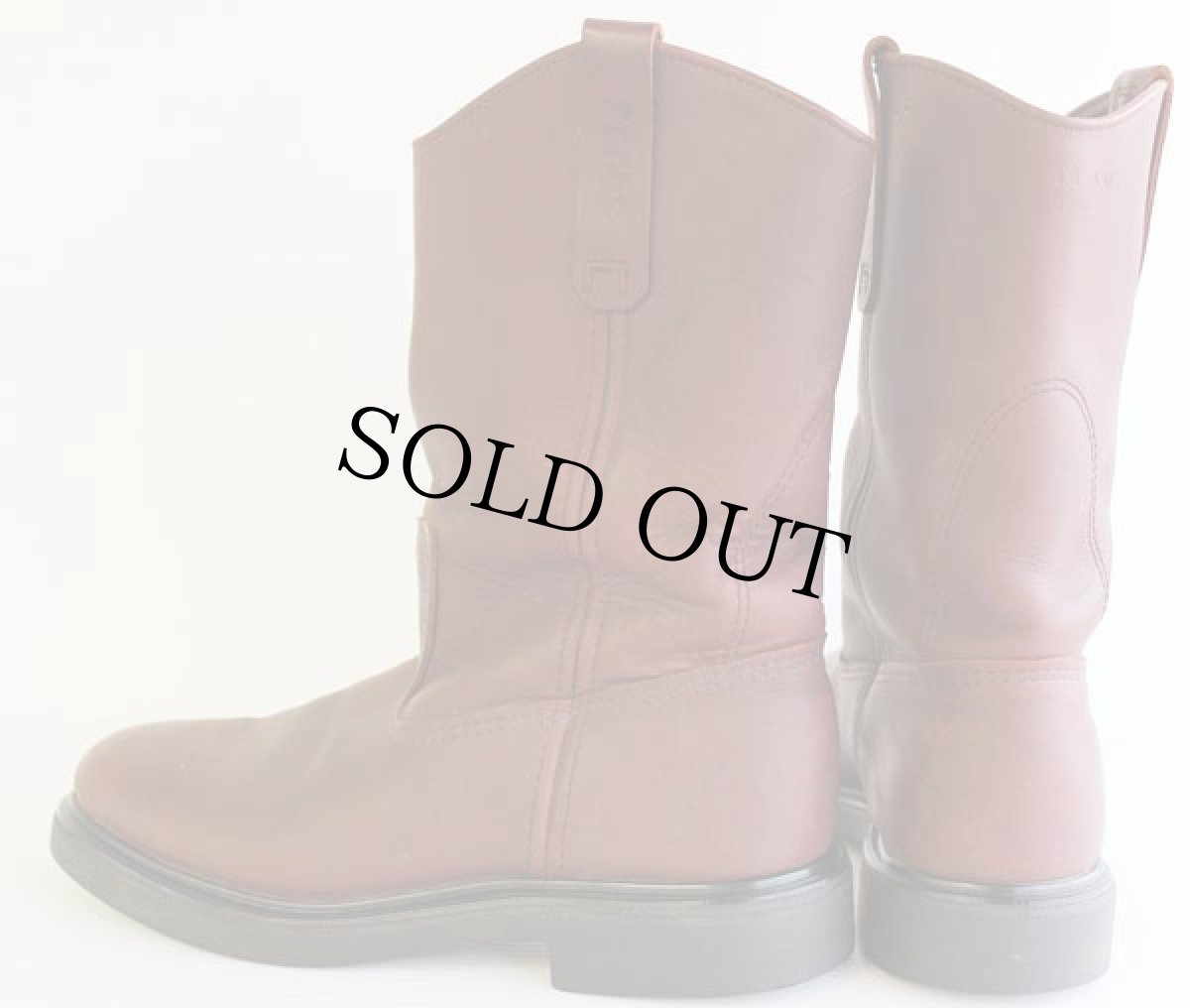 画像2: USA製 REDWINGレッドウイング ペコスブーツ 赤茶 8D (2)